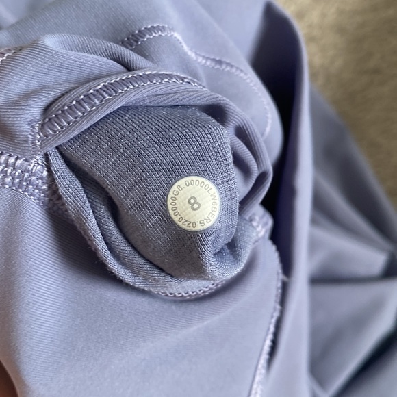 Lululemon wunder under high rise cropped leggings Sz 8 peri purple - Picture 6 of 7